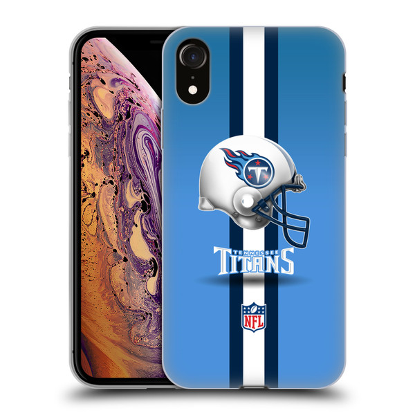 NFL Tennessee Titans Logo Helmet Soft Gel Case for Apple iPhone XR