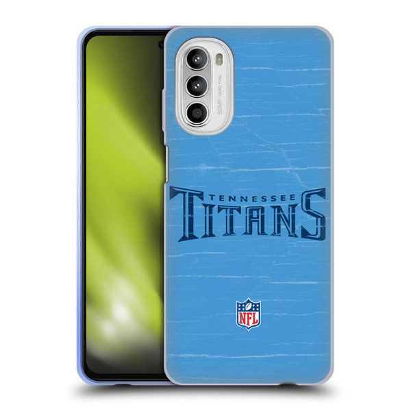 NFL Tennessee Titans Logo Distressed Look Soft Gel Case for Motorola Moto G52