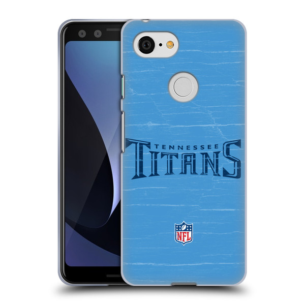 NFL Tennessee Titans Logo Distressed Look Soft Gel Case for Google Pixel 3