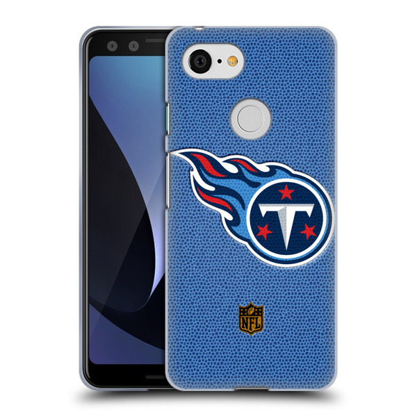 NFL Tennessee Titans Logo Football Soft Gel Case for Google Pixel 3