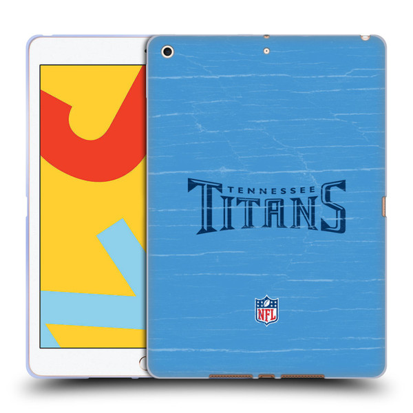 NFL Tennessee Titans Logo Distressed Look Soft Gel Case for Apple iPad 10.2 2019/2020/2021