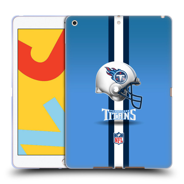 NFL Tennessee Titans Logo Helmet Soft Gel Case for Apple iPad 10.2 2019/2020/2021