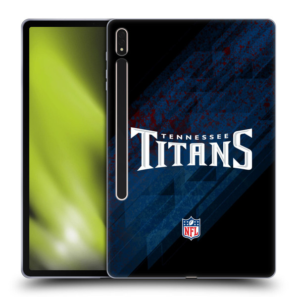NFL Tennessee Titans Logo Blur Soft Gel Case for Samsung Galaxy Tab S8 Plus