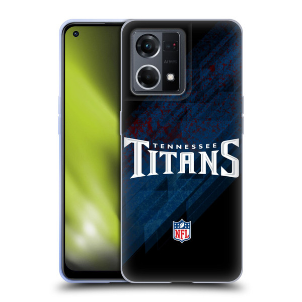 NFL Tennessee Titans Logo Blur Soft Gel Case for OPPO Reno8 4G