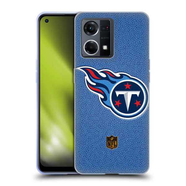 NFL Tennessee Titans Logo Football Soft Gel Case for OPPO Reno8 4G