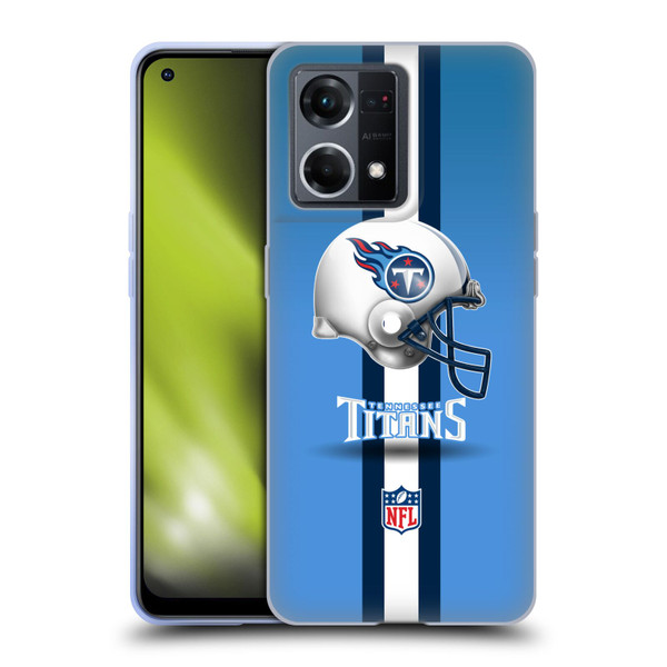 NFL Tennessee Titans Logo Helmet Soft Gel Case for OPPO Reno8 4G