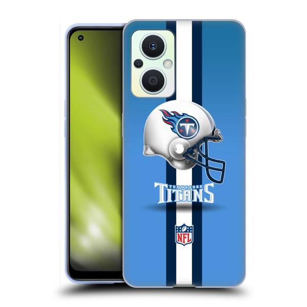 NFL Tennessee Titans Logo Helmet Soft Gel Case for OPPO Reno8 Lite