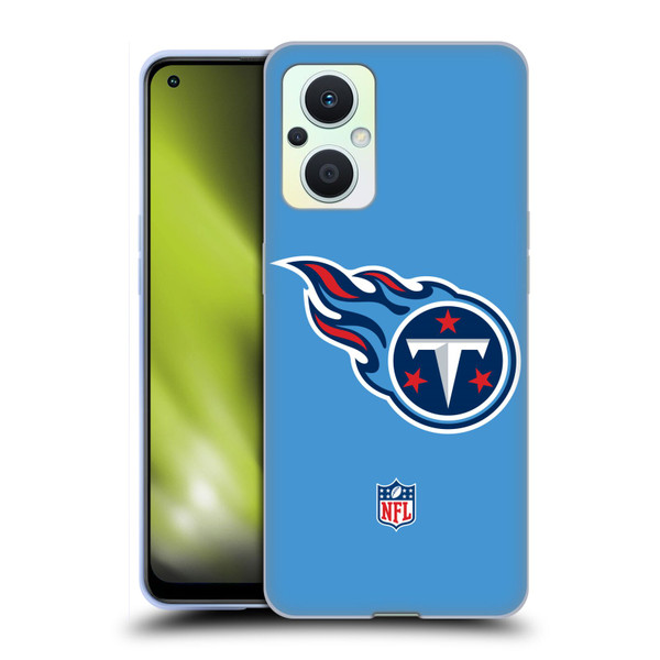 NFL Tennessee Titans Logo Plain Soft Gel Case for OPPO Reno8 Lite