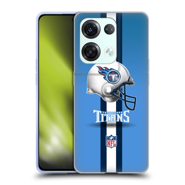 NFL Tennessee Titans Logo Helmet Soft Gel Case for OPPO Reno8 Pro
