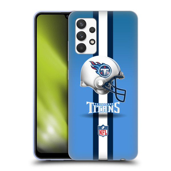 NFL Tennessee Titans Logo Helmet Soft Gel Case for Samsung Galaxy A32 (2021)