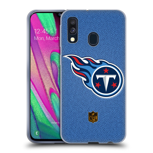 NFL Tennessee Titans Logo Football Soft Gel Case for Samsung Galaxy A40 (2019)