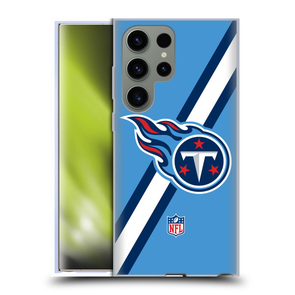 NFL Tennessee Titans Logo Stripes Soft Gel Case for Samsung Galaxy S23 Ultra 5G