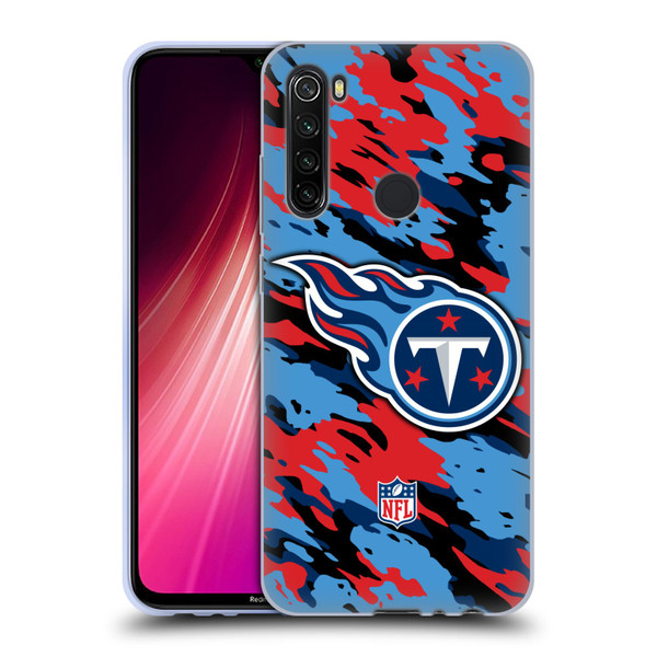 NFL Tennessee Titans Logo Camou Soft Gel Case for Xiaomi Redmi Note 8T