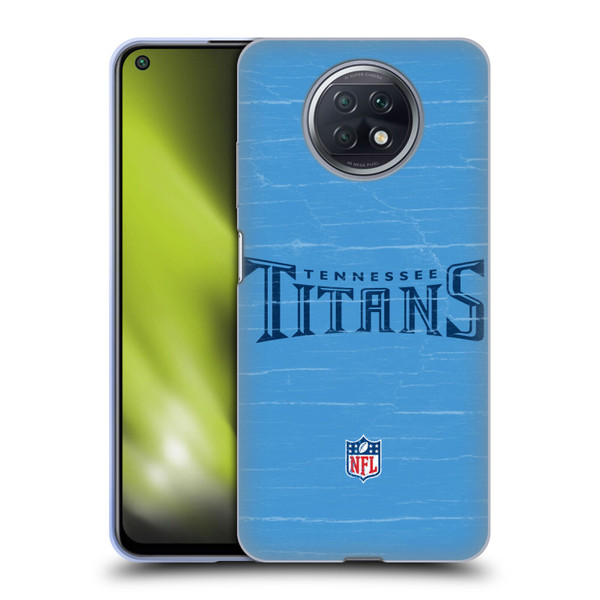 NFL Tennessee Titans Logo Distressed Look Soft Gel Case for Xiaomi Redmi Note 9T 5G