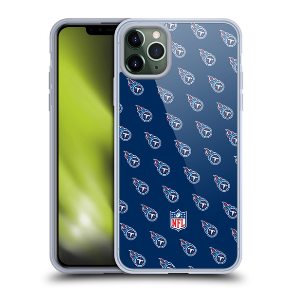 NFL Tennessee Titans Artwork Patterns Soft Gel Case for Apple iPhone 11 Pro Max