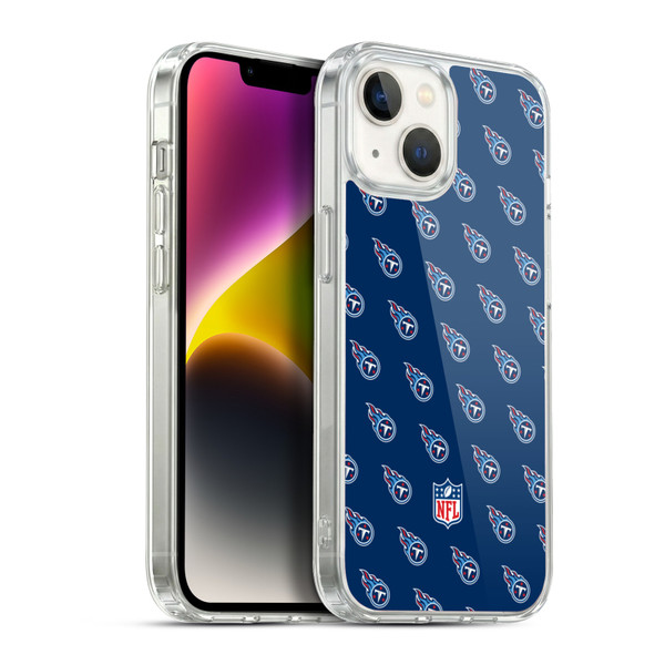 NFL Tennessee Titans Artwork Patterns Soft Gel Case for Apple iPhone 14