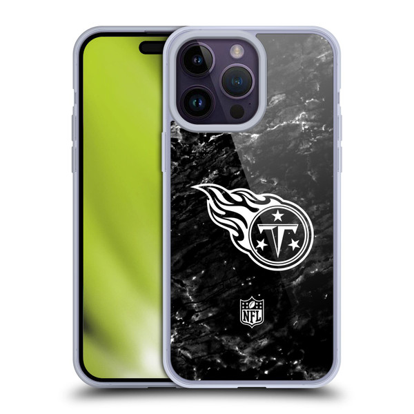 NFL Tennessee Titans Artwork Marble Soft Gel Case for Apple iPhone 14 Pro Max