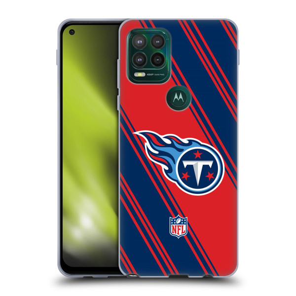 NFL Tennessee Titans Artwork Stripes Soft Gel Case for Motorola Moto G Stylus 5G 2021