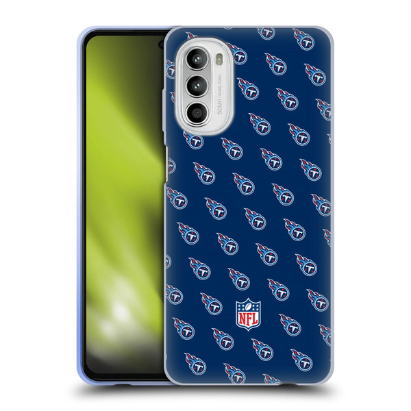 NFL Tennessee Titans Artwork Patterns Soft Gel Case for Motorola Moto G52