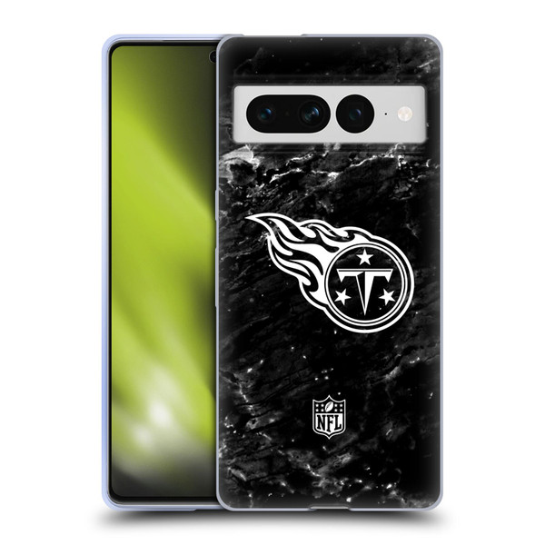 NFL Tennessee Titans Artwork Marble Soft Gel Case for Google Pixel 7 Pro
