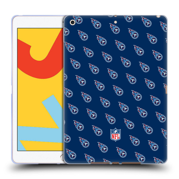 NFL Tennessee Titans Artwork Patterns Soft Gel Case for Apple iPad 10.2 2019/2020/2021