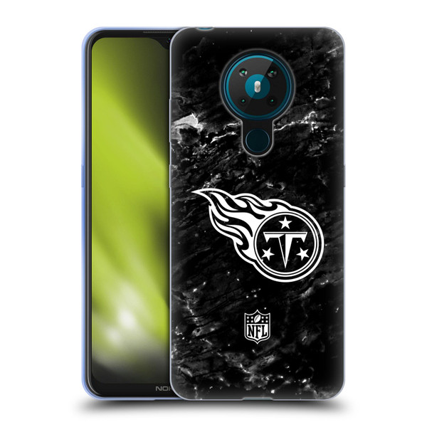 NFL Tennessee Titans Artwork Marble Soft Gel Case for Nokia 5.3