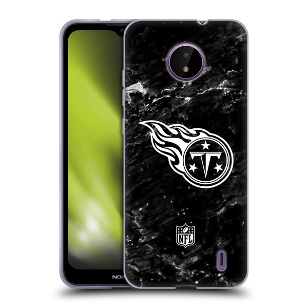 NFL Tennessee Titans Artwork Marble Soft Gel Case for Nokia C10 / C20
