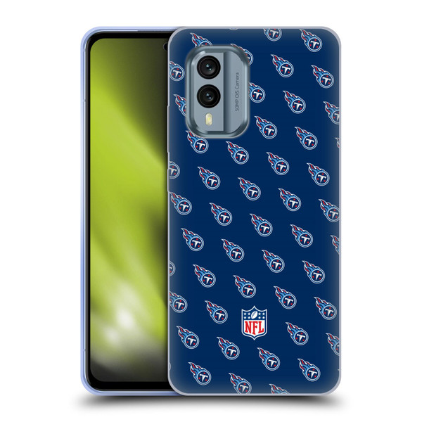 NFL Tennessee Titans Artwork Patterns Soft Gel Case for Nokia X30