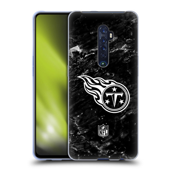 NFL Tennessee Titans Artwork Marble Soft Gel Case for OPPO Reno 2