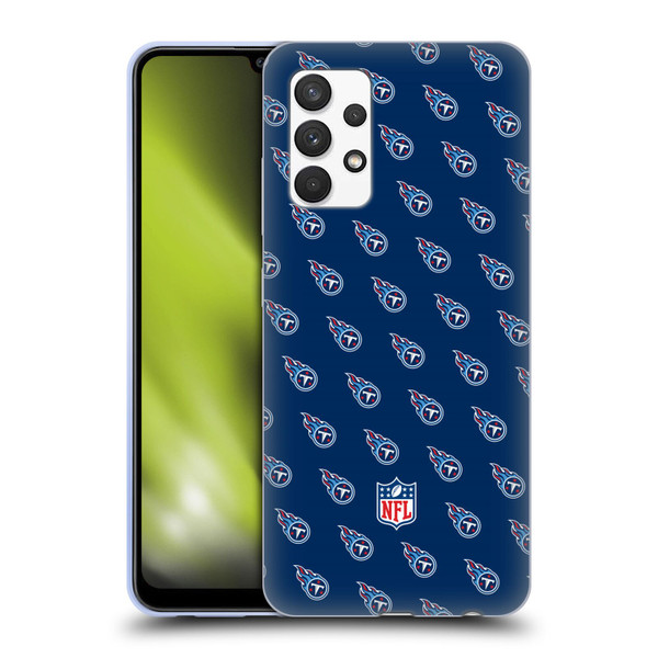 NFL Tennessee Titans Artwork Patterns Soft Gel Case for Samsung Galaxy A32 (2021)