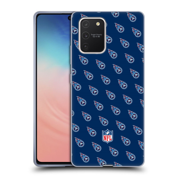 NFL Tennessee Titans Artwork Patterns Soft Gel Case for Samsung Galaxy S10 Lite