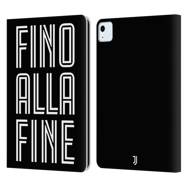 Juventus Football Club Type Fino Alla Fine Black Leather Book Wallet Case Cover For Apple iPad Air 11 2020/2022/2024