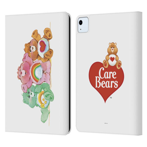 Care Bears Classic Group Leather Book Wallet Case Cover For Apple iPad Air 11 2020/2022/2024