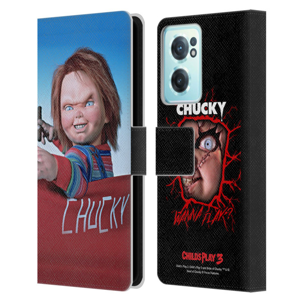 Child's Play III Key Art On Set Leather Book Wallet Case Cover For OnePlus Nord CE 2 5G