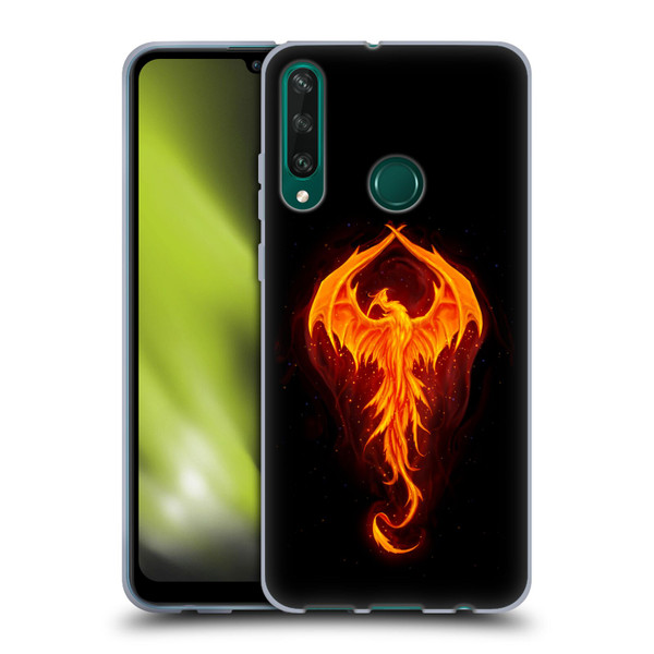 Christos Karapanos Dark Hours Dragon Phoenix Soft Gel Case for Huawei Y6p