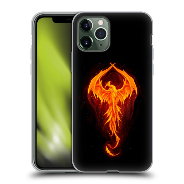 Christos Karapanos Dark Hours Dragon Phoenix Soft Gel Case for Apple iPhone 11 Pro