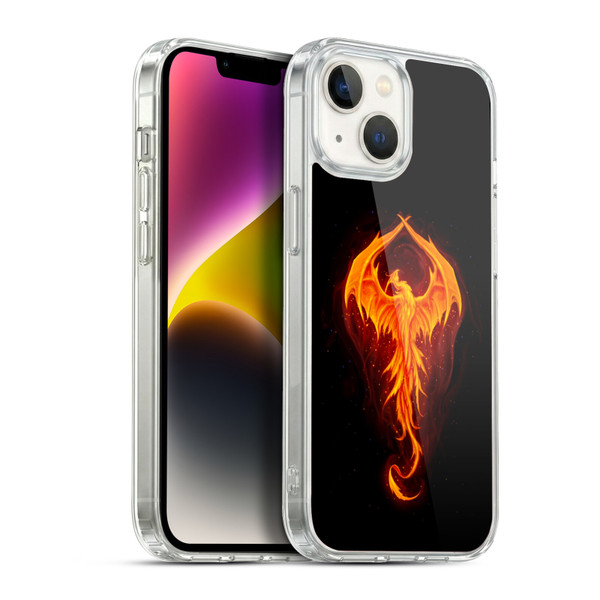 Christos Karapanos Dark Hours Dragon Phoenix Soft Gel Case for Apple iPhone 14