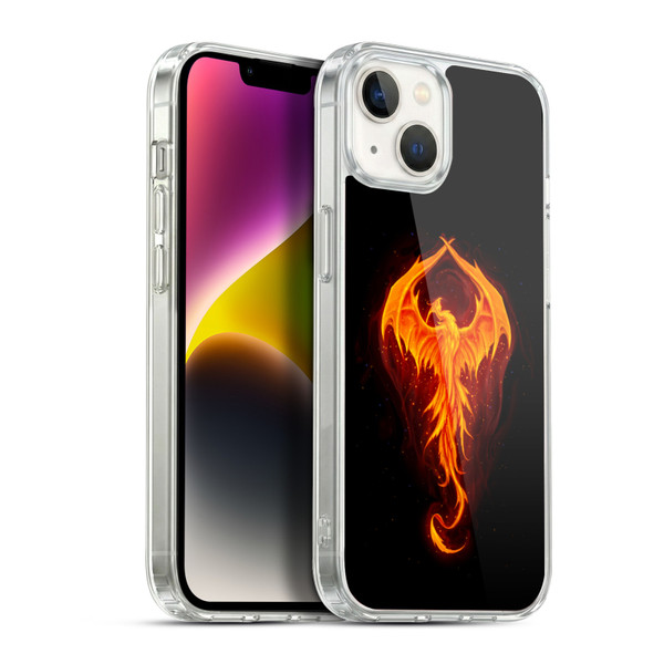 Christos Karapanos Dark Hours Dragon Phoenix Soft Gel Case for Apple iPhone 14 Plus & MagSafe