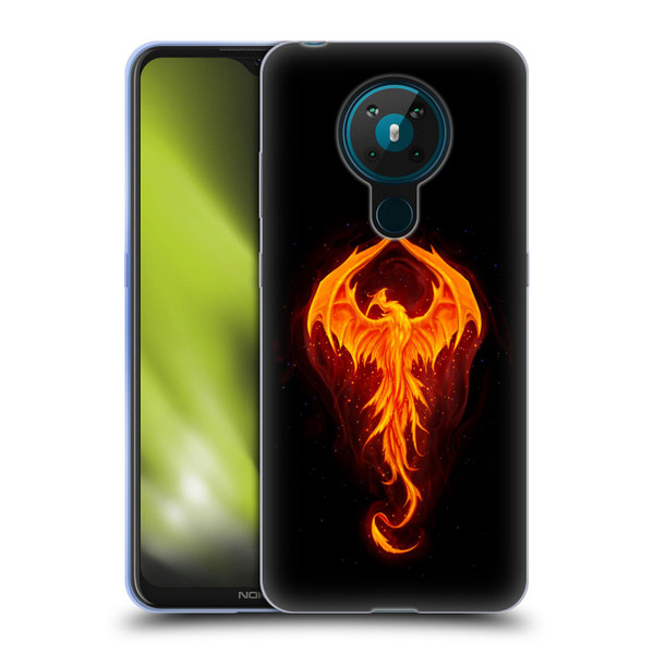Christos Karapanos Dark Hours Dragon Phoenix Soft Gel Case for Nokia 5.3