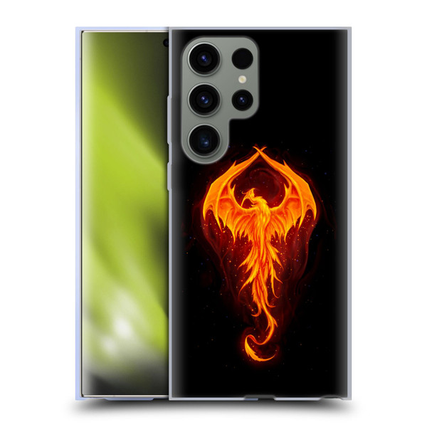 Christos Karapanos Dark Hours Dragon Phoenix Soft Gel Case for Samsung Galaxy S23 Ultra 5G