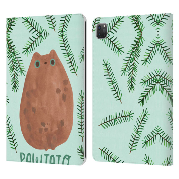 Planet Cat Puns Pawtato Leather Book Wallet Case Cover For Apple iPad Pro 11 2020 / 2021 / 2022