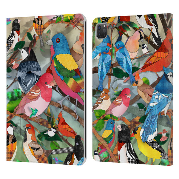 Suzan Lind Birds Medley 2 Leather Book Wallet Case Cover For Apple iPad Pro 11 2020 / 2021 / 2022