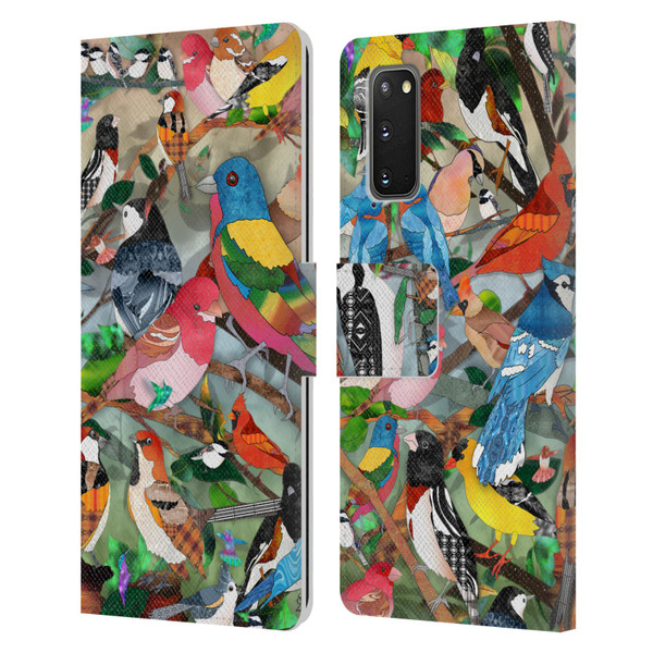 Suzan Lind Birds Medley 2 Leather Book Wallet Case Cover For Samsung Galaxy S20 / S20 5G