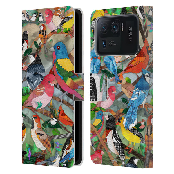 Suzan Lind Birds Medley 2 Leather Book Wallet Case Cover For Xiaomi Mi 11 Ultra