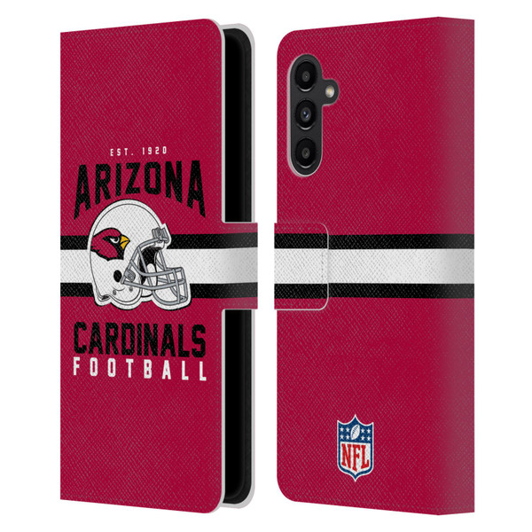 NFL Arizona Cardinals Graphics Helmet Typography Leather Book Wallet Case Cover For Samsung Galaxy A13 5G (2021)