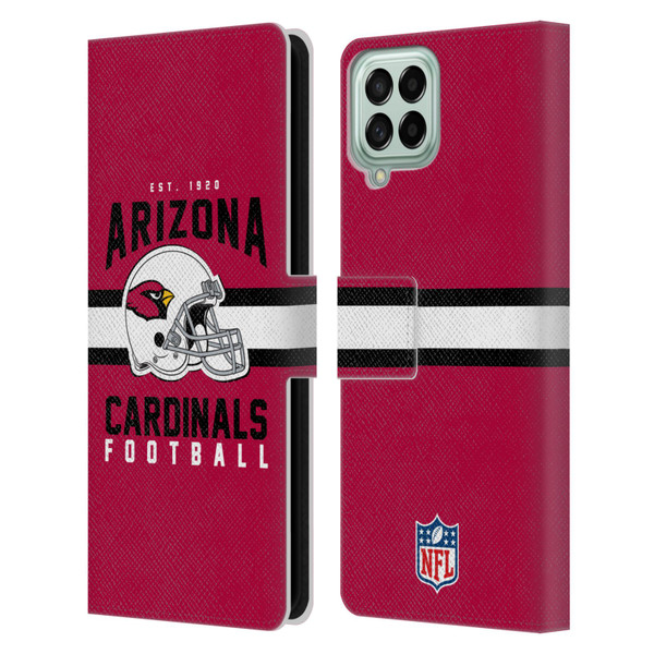 NFL Arizona Cardinals Graphics Helmet Typography Leather Book Wallet Case Cover For Samsung Galaxy M53 (2022)