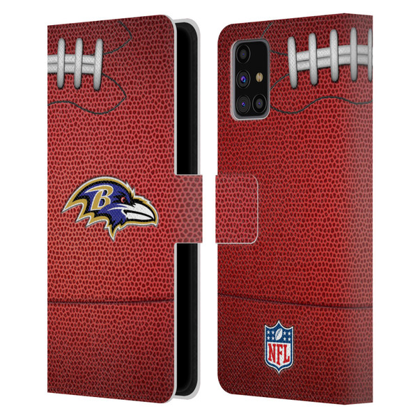 NFL Baltimore Ravens Graphics Football Leather Book Wallet Case Cover For Samsung Galaxy M31s (2020)