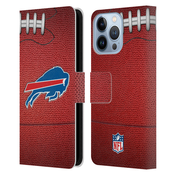 NFL Buffalo Bills Graphics Football Leather Book Wallet Case Cover For Apple iPhone 13 Pro