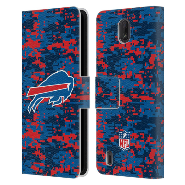 NFL Buffalo Bills Graphics Digital Camouflage Leather Book Wallet Case Cover For Nokia C01 Plus/C1 2nd Edition