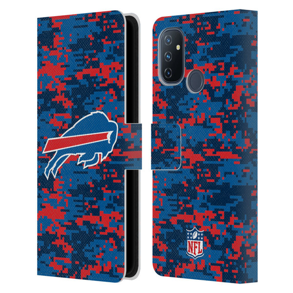 NFL Buffalo Bills Graphics Digital Camouflage Leather Book Wallet Case Cover For OnePlus Nord N100